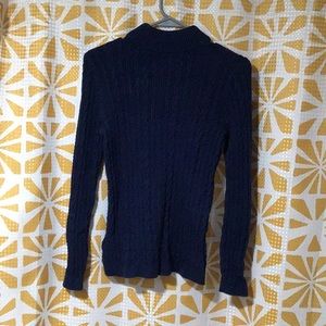 Lands’ End Navy Blue Sweater
